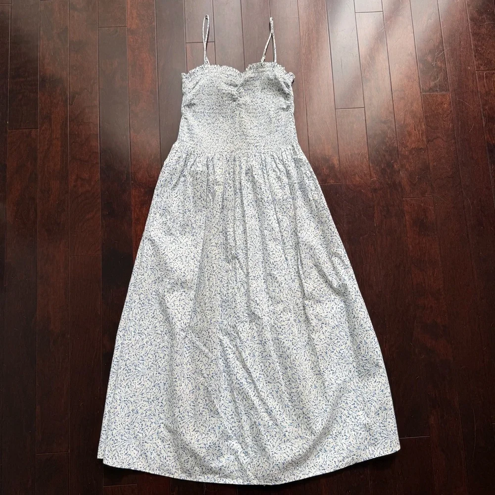 H&M Women's Floral Dress Size S Removable Straps Romantic, Spring, Cottage Core - Picture 2 of 8